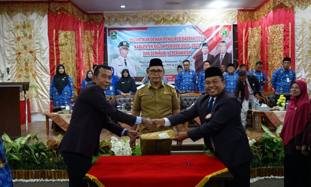 Ketua Dpw Ppni Prov Sumbar Lantik Dewan Pengurus Ppni Kabupaten Solok